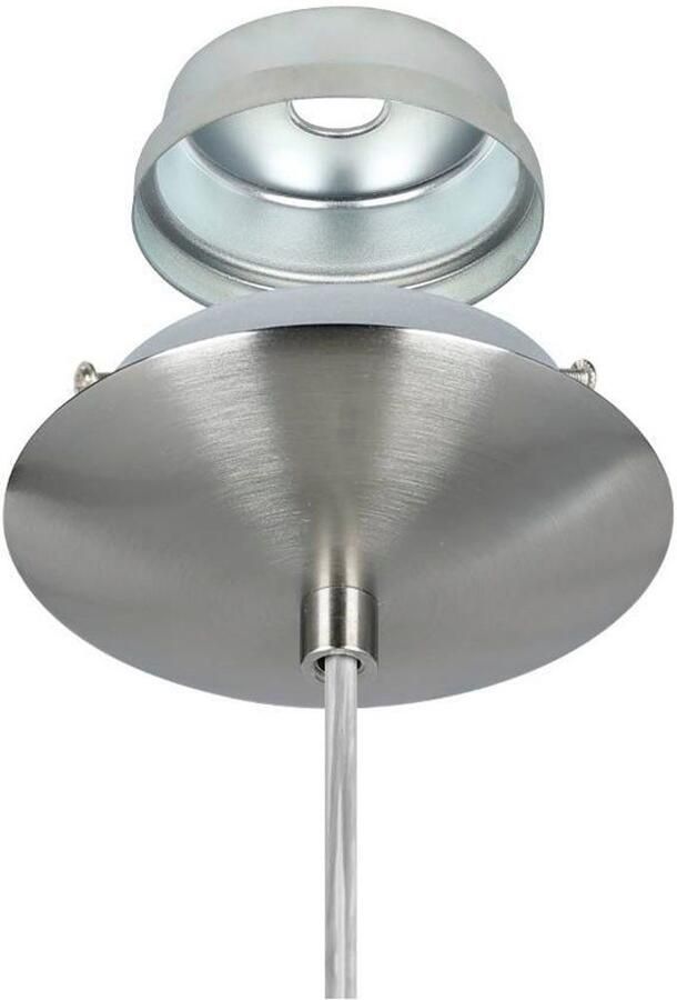 EGLO  Rondo - Hanglamp - 1 Lichts - Ø200mm. -Nikkel-Mat - Wit - Foto 7