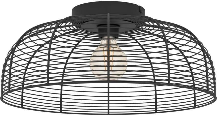 EGLO Hanglamp ROUNDHAM Hanglamp eetkamerlamp Industrial metaal in zwart Ø 45 cm (1 stuk) - Foto 4