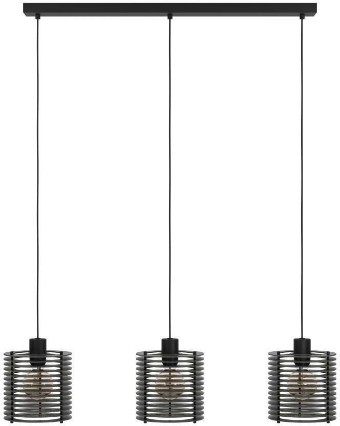 EGLO Hanglamp SEGOVIA Hanglamp metaal en hout in zwart E27 fitting L 88 cm (1 stuk) - Foto 3