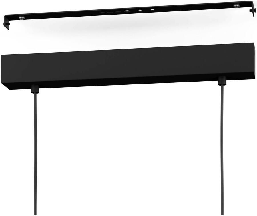 EGLO Hanglamp SHIREBROOK Hanglamp in zwart van staal hout excl. E27 40W (1 stuk) - Foto 2