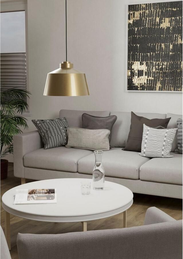 EGLO Hanglamp SOUTHERY Hanglamp in goudkleur en wit van staal excl. E27 40W (1 stuk) - Foto 3