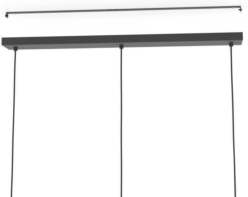 EGLO Hanglamp SEGOVIA Hanglamp metaal en hout in zwart E27 fitting L 88 cm (1 stuk) - Foto 4