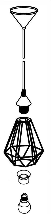 EGLO Hanglamp TARBES hanglamp pendellamp vintage retro staal koper E27 - Foto 6