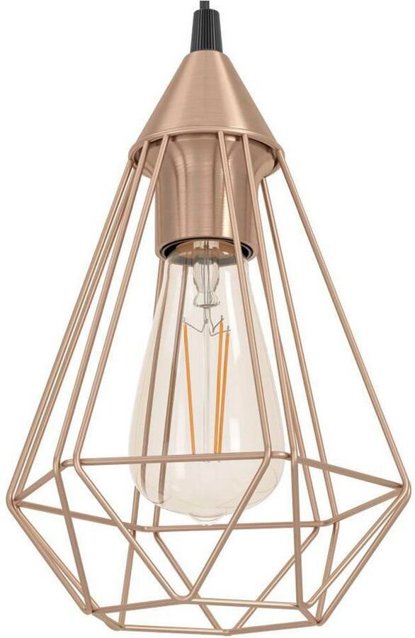 EGLO Hanglamp TARBES hanglamp pendellamp vintage retro staal koper E27 - Foto 4