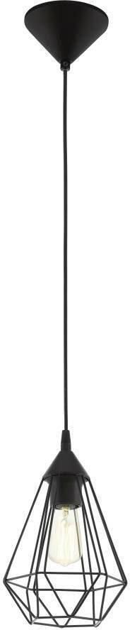 EGLO Hanglamp TARBES hanglamp pendellamp vintage retro staal zwart E27 - Foto 6