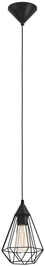 EGLO Hanglamp TARBES hanglamp pendellamp vintage retro staal zwart E27 - Foto 7