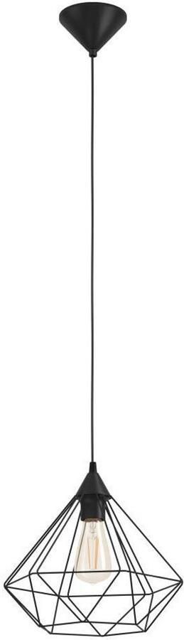 EGLO Hanglamp TARBES hanglamp pendellamp vintage retro staal zwart E27 - Foto 8