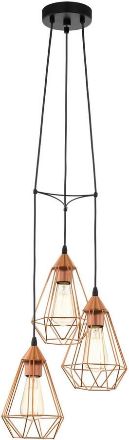 EGLO  Tarbes Hanglamp - E27 - Ø 31 cm - Zwart Koper - Foto 7