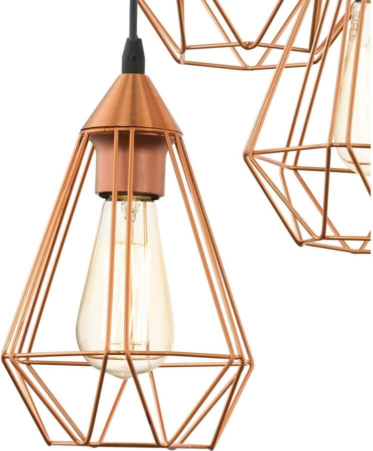 EGLO  Tarbes Hanglamp - E27 - Ø 31 cm - Zwart Koper - Foto 3