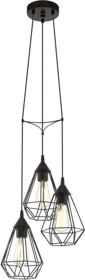 EGLO Hanglamp TARBES Pendellampe Stahl IP20 E27 Vintage Esstischlampe Lampe Hanglicht hanglamp - Foto 6