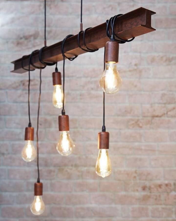 EGLO Hanglamp TOWNSHEND 4 hanglamp staal roestlook retro vintage E27 - Foto 7