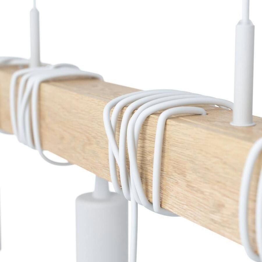 EGLO Hanglamp TOWNSHEND Hängelampe Pendelleuchte Holz Stahl Retro Industrial Vintage hanglamp industriële stijl retro hanglamp staal hout (1 stuk)