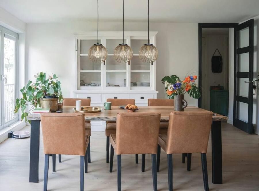 EGLO Â VenezuelaÂ HanglampÂ -Â E27Â -Â 93 5Â cmÂ -Â Goud Zwart Leen Bakker - Foto 6