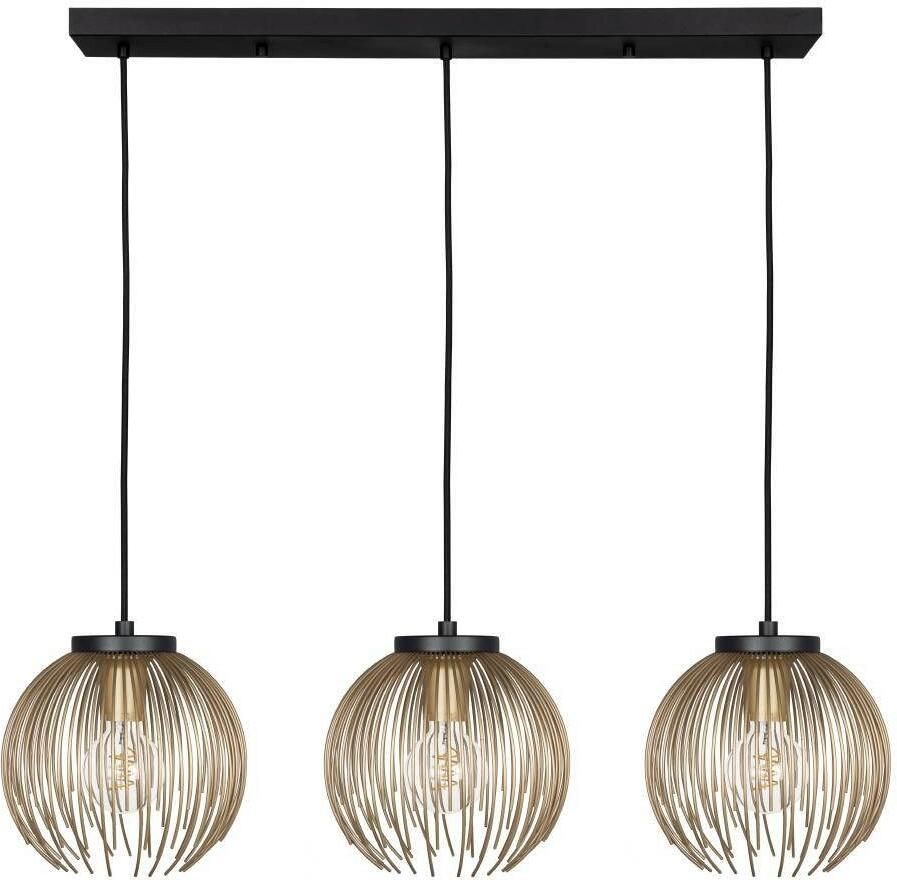 EGLO Â VenezuelaÂ HanglampÂ -Â E27Â -Â 93 5Â cmÂ -Â Goud Zwart Leen Bakker - Foto 2