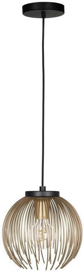 EGLO Hanglamp VENEZUELA hanglamp eettafellamp metaal zwart goud E27 Hanglamp eettafel hanglamp van metaal in zwart en goudkleur E27 (1 stuk) - Foto 6