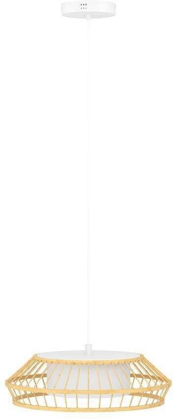 EGLO connect.z Yuku-Z Hanglamp Ø 46 cm Wit Bruin Instelbaar RGB & wit licht Dimbaar Zigbee - Foto 6