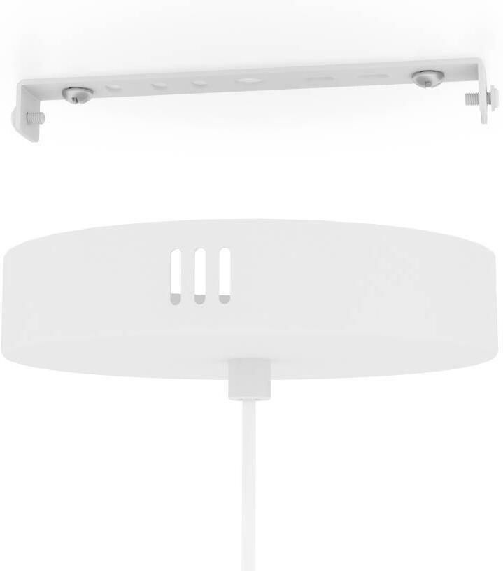 EGLO connect.z Yuku-Z Hanglamp Ø 46 cm Wit Bruin Instelbaar RGB & wit licht Dimbaar Zigbee - Foto 3
