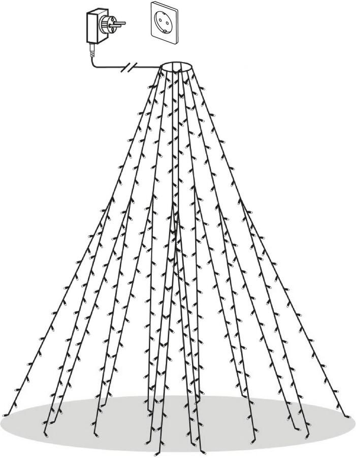 EGLO Led-boomverlichting GOLDEN WARM WHITE Ledlichtsnoer groen 360X0 064W verlichting licht kerstverlichting kerstversiering decoratieve verlichting decoratie winter winterdecoratie kerst - Foto 2