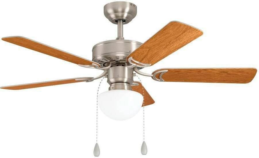 EGLO Led-plafondlamp Cadiz plafondventilator Plafondlamp ventilator met licht verwisselbare bladen trekkoord Ø 107 cm (1 stuk) - Foto 2