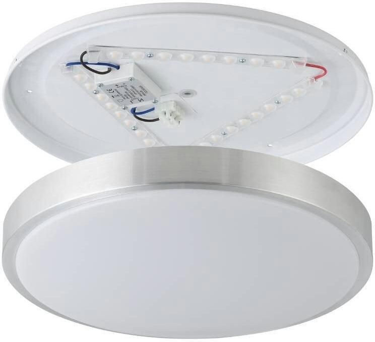 EGLO Led-plafondlamp COMPETA 1 Plafondlamp lamp kleur: zilverkleur wit L: 34 cm (1 stuk) - Foto 8