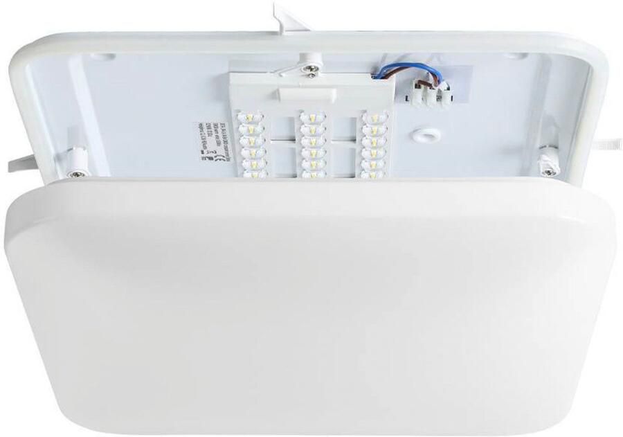 EGLO Led-plafondlamp FRANIA plafondlamp wit lage opbouwhoogte 1x14 6 watt kantoor IP44 (1 stuk) - Foto 5