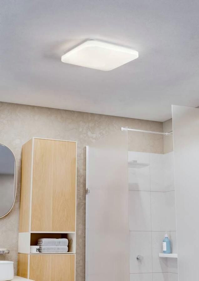 EGLO Led-plafondlamp FRANIA plafondlamp wit lage opbouwhoogte 1x14 6 watt kantoor IP44 (1 stuk) - Foto 4