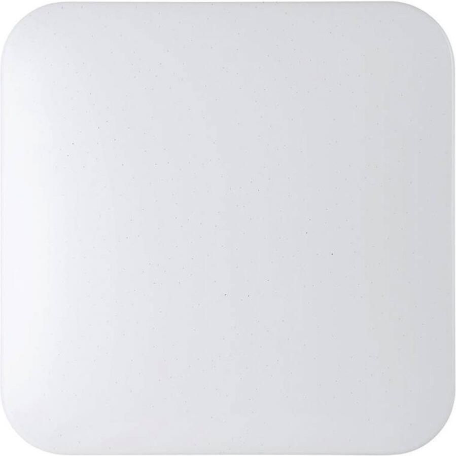 EGLO Led-plafondlamp FRANIA-S plafondlamp wit kristaleffect lage opbouw Plafondlamp met sterrenhemel-effect kleur: wit lamp L: 33 cm (1 stuk)