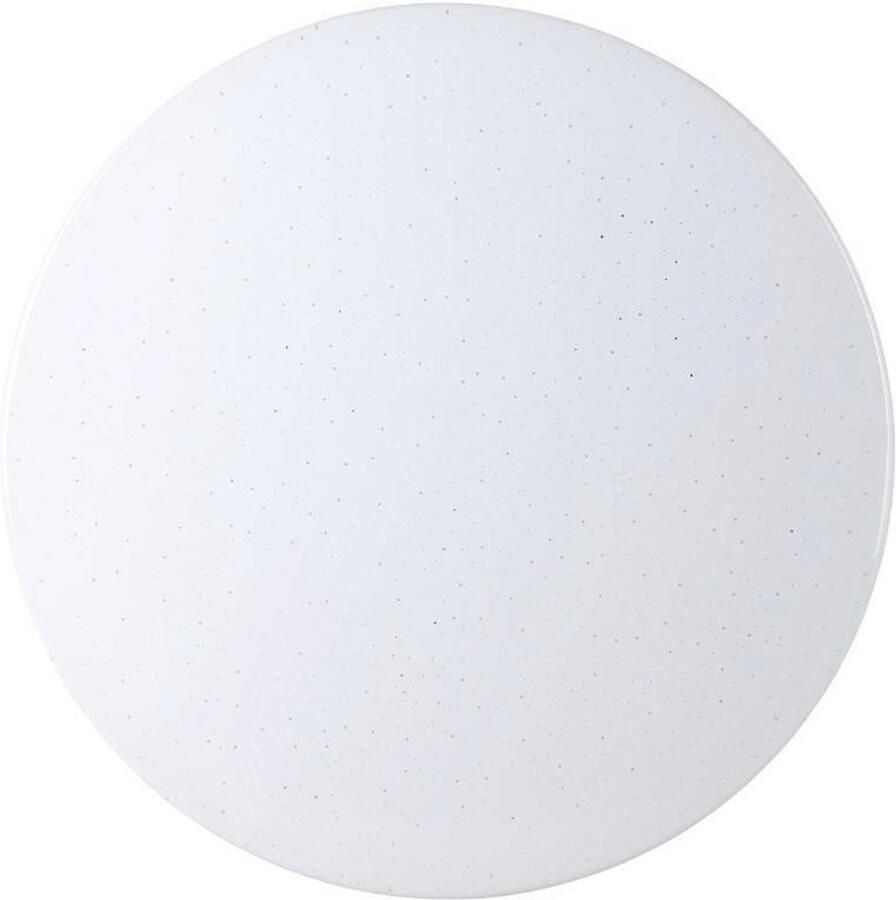 EGLO Led-plafondlamp FRANIA-S plafondlamp wit kristaleffect lage opbouw wit ø28 x h7 cm inclusief 1x led-plank (elk 10w) warmwit (1 stuk)