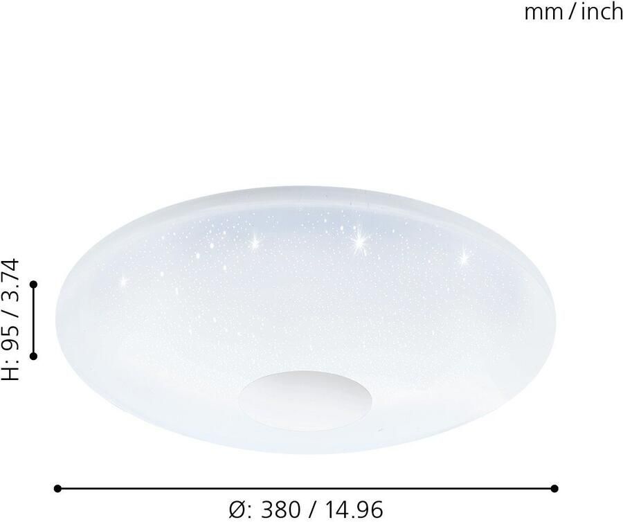 EGLO Led-plafondlamp VOLTAGO-C CONNECT bediening via app + afstandsbediening BLE CCT RGB - Foto 6