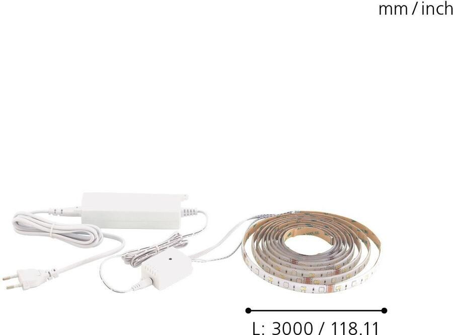 EGLO Stripe-C Lichtstrip LED 300 cm Wit Dimbaar - Foto 5