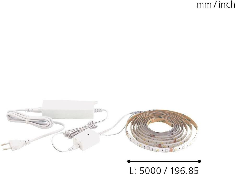 EGLO Stripe-C Lichtstrip LED 500 cm Wit Dimbaar - Foto 6