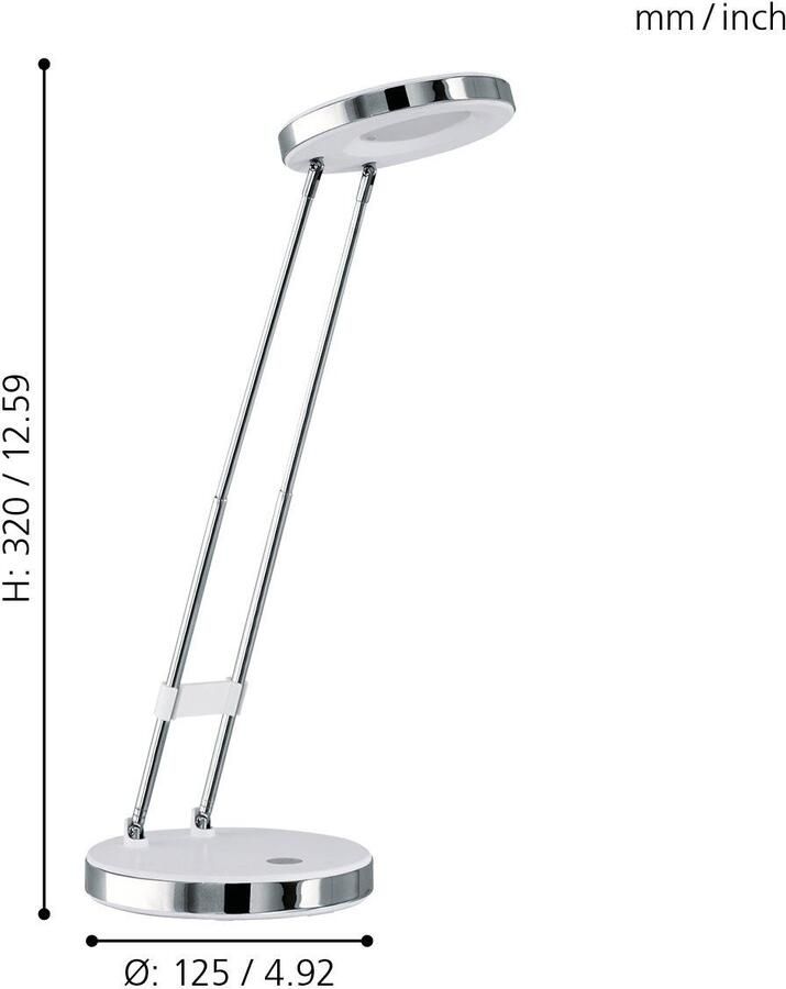 EGLO Gexo Tafellamp LED 12.5 cm Wit - Foto 3