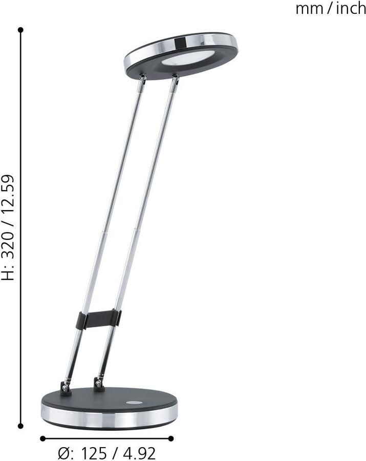 EGLO Gexo Tafellamp LED 12.5 cm Zwart - Foto 3