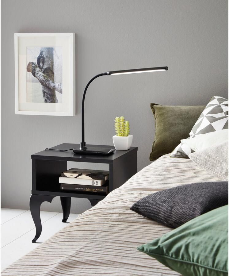 EGLO Laroa Tafellamp Leeslamp inclusief LED Hoogte 48 cm Zwart Kantelbaar Draaibaar Touch Dimbaar - Foto 4