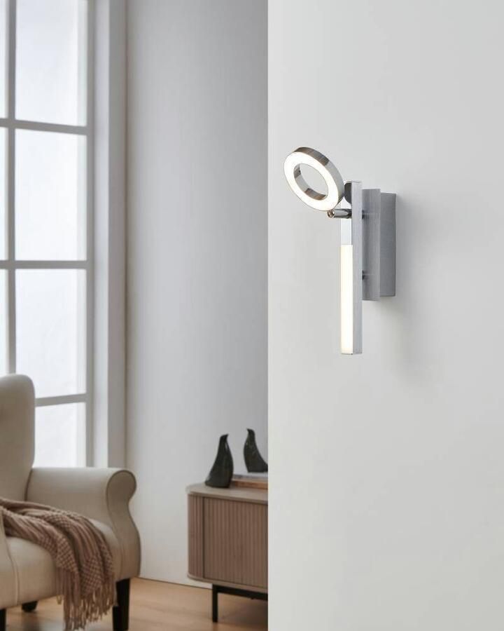 EGLO  Cardillio 1 - Spot - 2 Lichts - Aluminium  Chroom - Gesatineerd - Foto 4