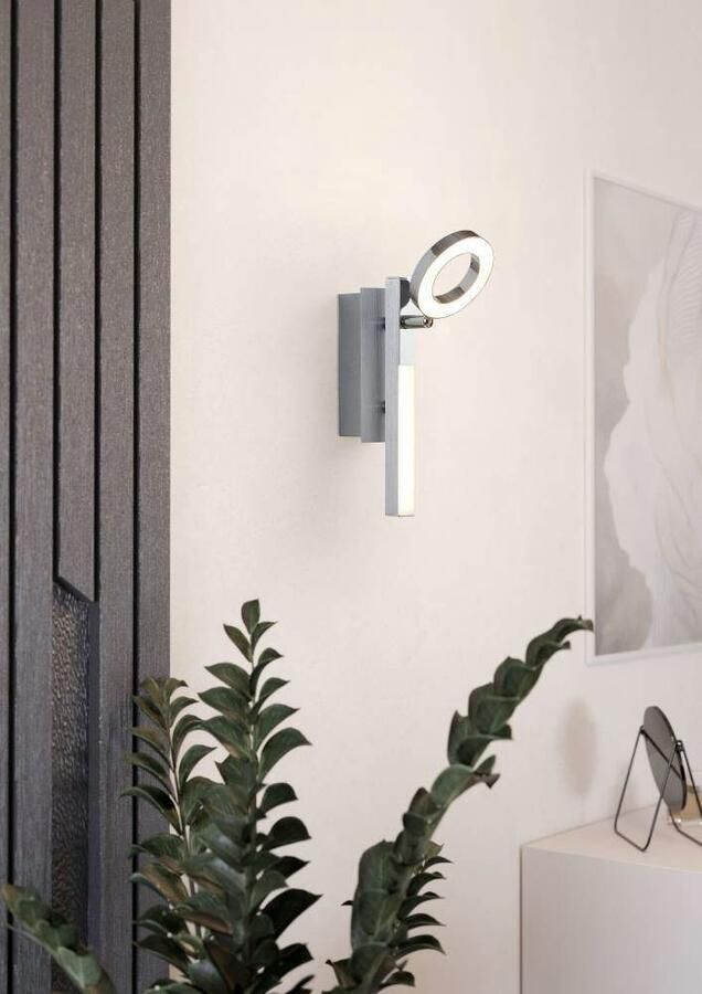 EGLO  Cardillio 1 - Spot - 2 Lichts - Aluminium  Chroom - Gesatineerd - Foto 5