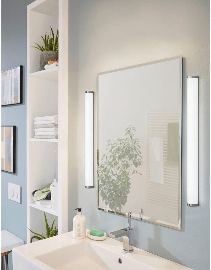 EGLO  Gita 2 Wand Plafondlamp - LED - Lengte 900mm. - Chroom - Wit - Foto 2