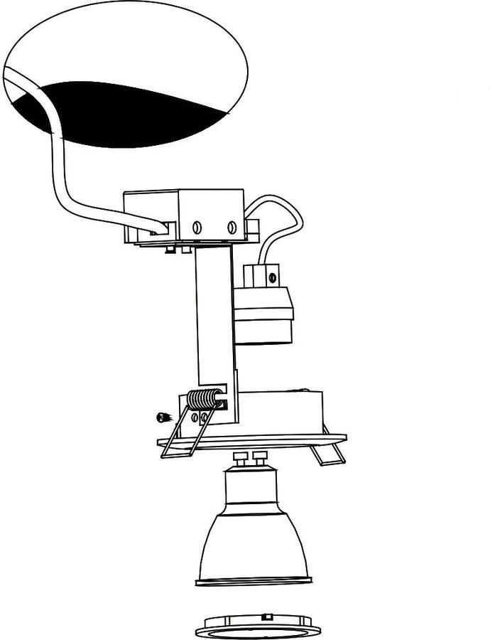 EGLO  Tedo 1 - Inbouwarmatuur - 3 Lichts - Nikkel-Mat - Foto 3