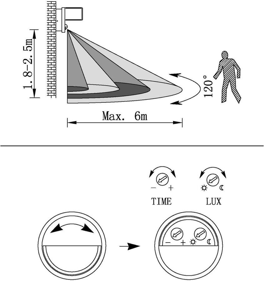 EGLO  Azzinano Wandlamp Voor buiten - SMD LED Module - IP44 - Zilver - Foto 2