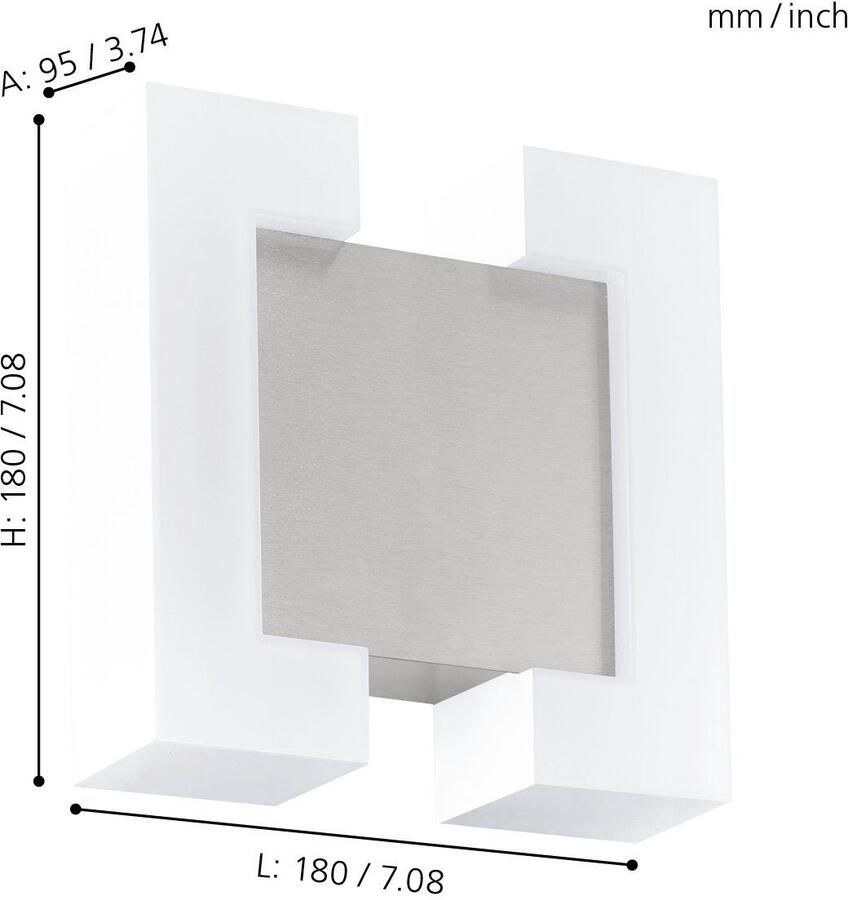 EGLO Ledwandlamp voor buiten SITIA Led verwisselbaar (1 stuk) - Foto 2