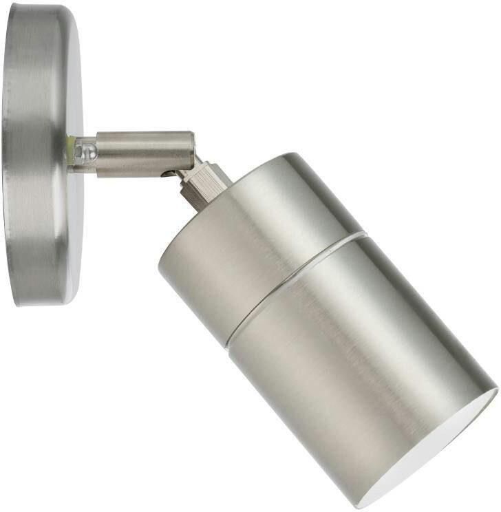 EGLO Ledwandlamp voor buiten STOCKHOLM1 spot wandspot buitenlamp roestvrij staal zilver IP44 (1 stuk) - Foto 8