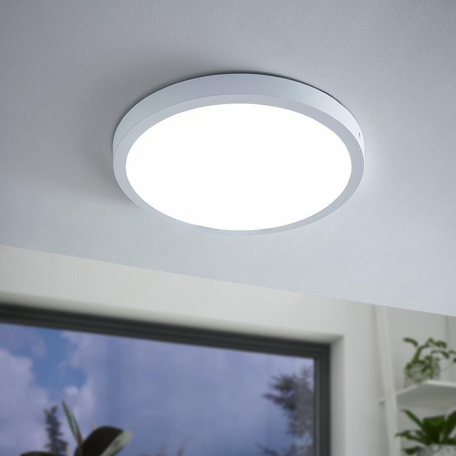 EGLO Opbouwarmatuur FUEVA 1 slank design slechts 3 cm hoog diameter 40 cm (1 stuk) - Foto 2