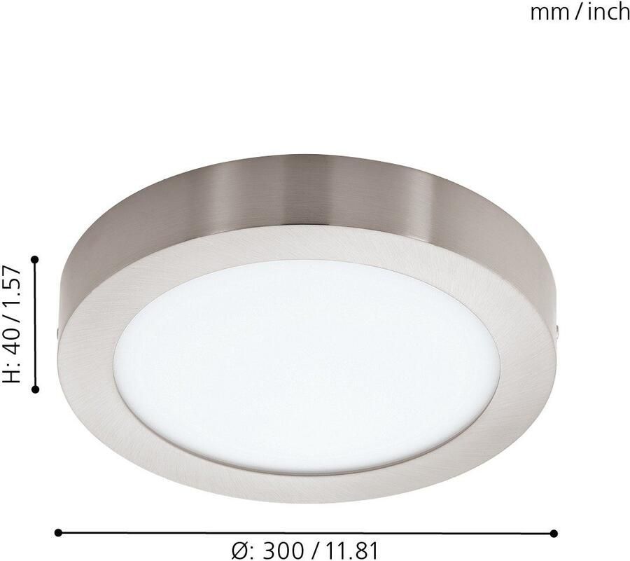 EGLO Opbouwarmatuur FUEVA-C Smart Home plafondlamp 30 cm ø dimbaar wittinten en kleuren instelbaar - Foto 8