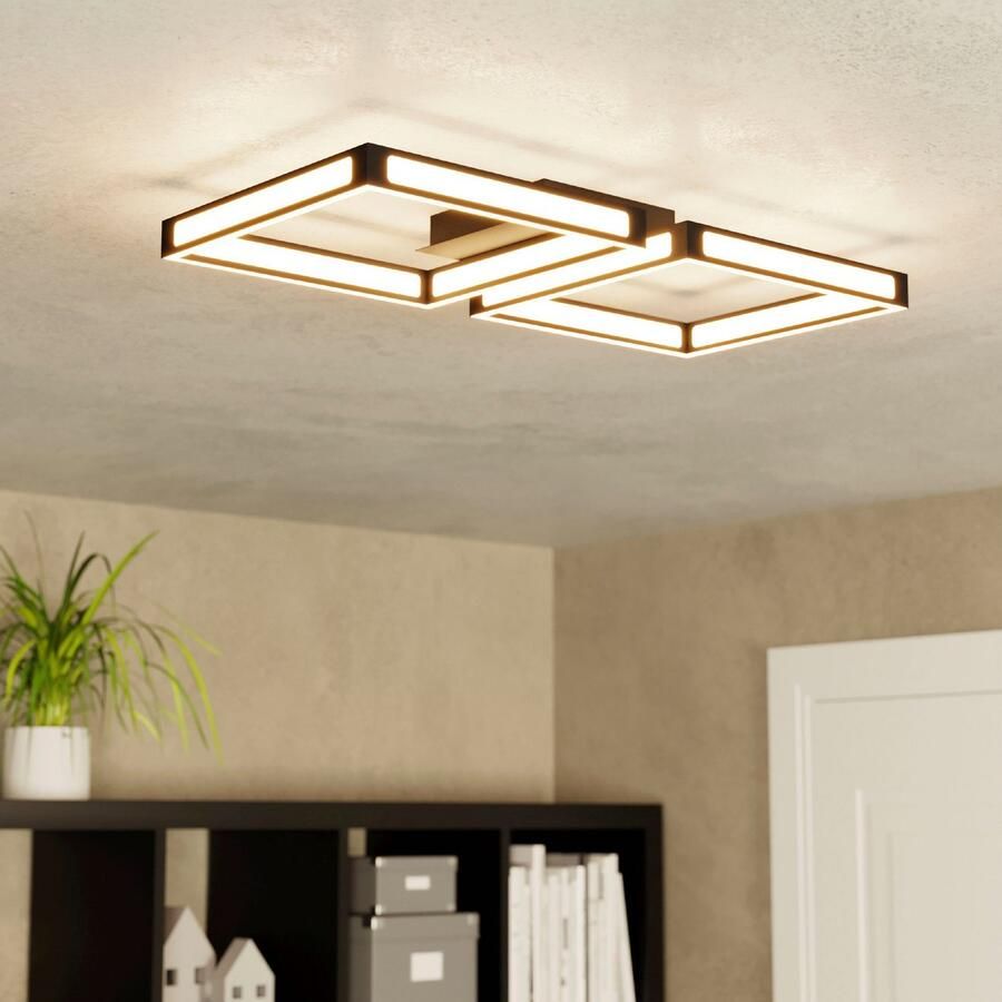 EGLO Plafondlamp ALTAFLOR Plafondlamp van staal 2 8W Warmwit (1 stuk) - Foto 2