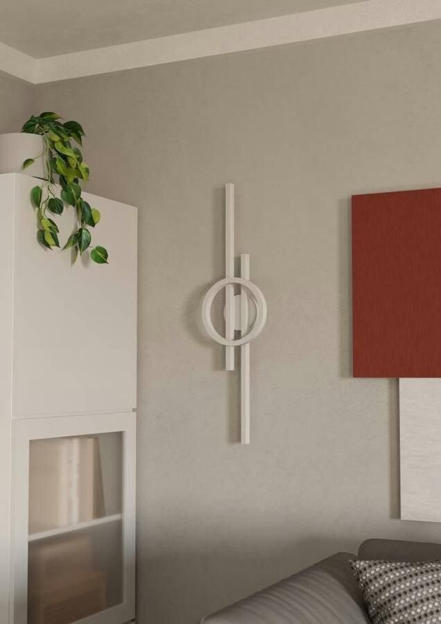 EGLO Plafondlamp AMANDOLO Deckenlampe Alu Stahl und Kunststoff Flurlampe Lampe dimmbare plafondlamp afstandsbediening metaal in wit rgb backlight (1 stuk) - Foto 4