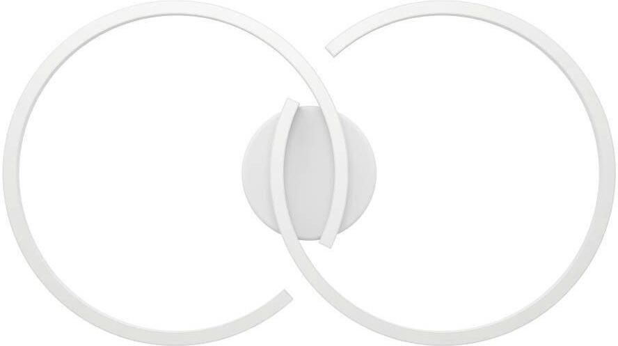 EGLO Plafondlamp AMANDOLO Deckenlampe Alu Stahl und Kunststoff Flurlampe Lampe dimmbare plafondlamp afstandsbediening metaal in wit rgb backlight (1 stuk) - Foto 3