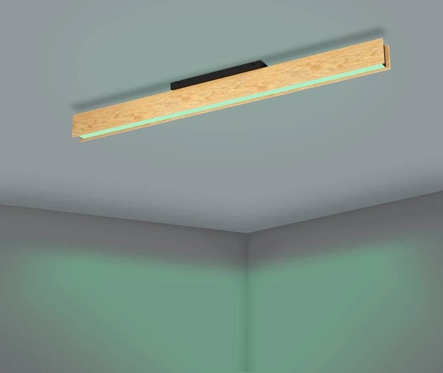 EGLO connect.z Anchorena-Z Plafondlamp 123 cm Bruin Zwart Wit Instelbaar RGB & wit licht Dimbaar Zigbee - Foto 2