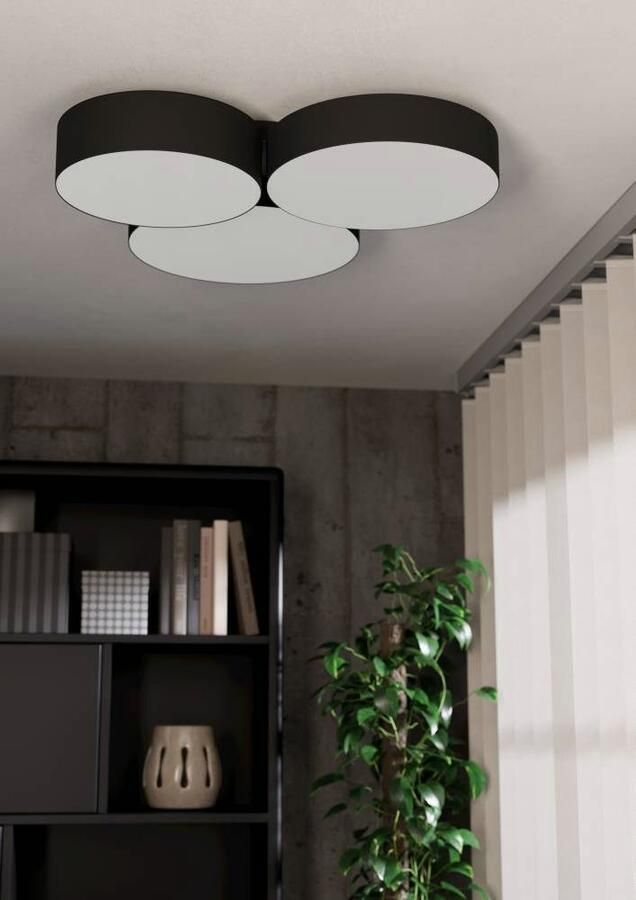 EGLO Plafondlamp BARBANO-Z App en spraakbesturing Alexa 60 5 x 56 5 x 9 cm excl. afstandsbediening (1 stuk) - Foto 10