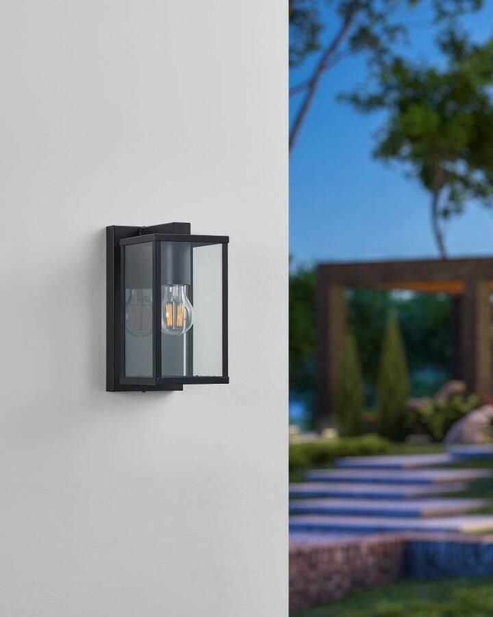 EGLO Plafondlamp BUDRONE Plafondlamp in zwart van staal excl. E27 40W (1 stuk) - Foto 3