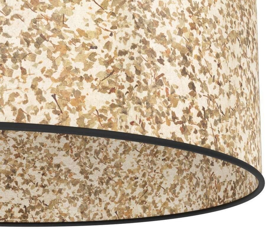 EGLO Hanglamp BUTTERBURN Hanglamp eetkamerlamp textiel met berkenbladeren hanglamp (1 stuk)